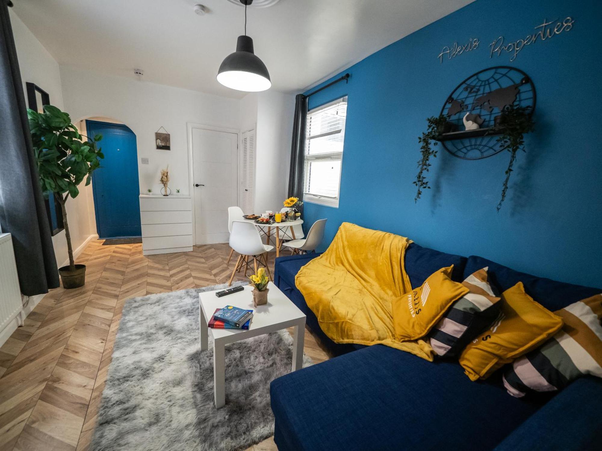 Seaside Retreat: Luxury 1-Bed, Free Parking Apartment Portsmouth Luaran gambar