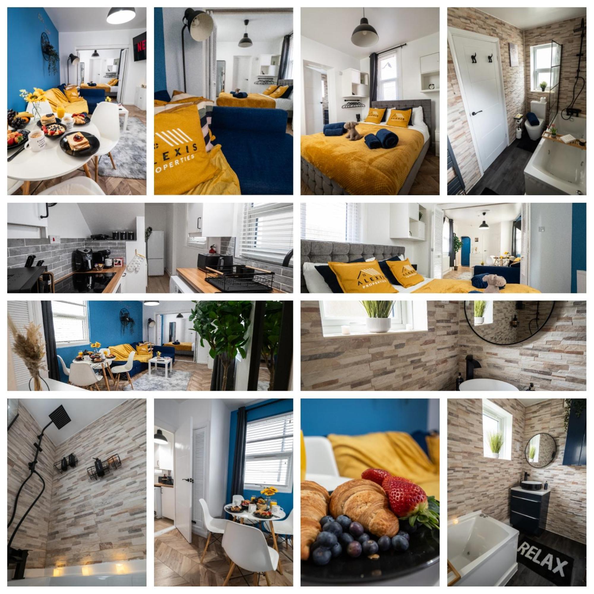Seaside Retreat: Luxury 1-Bed, Free Parking Apartment Portsmouth Luaran gambar